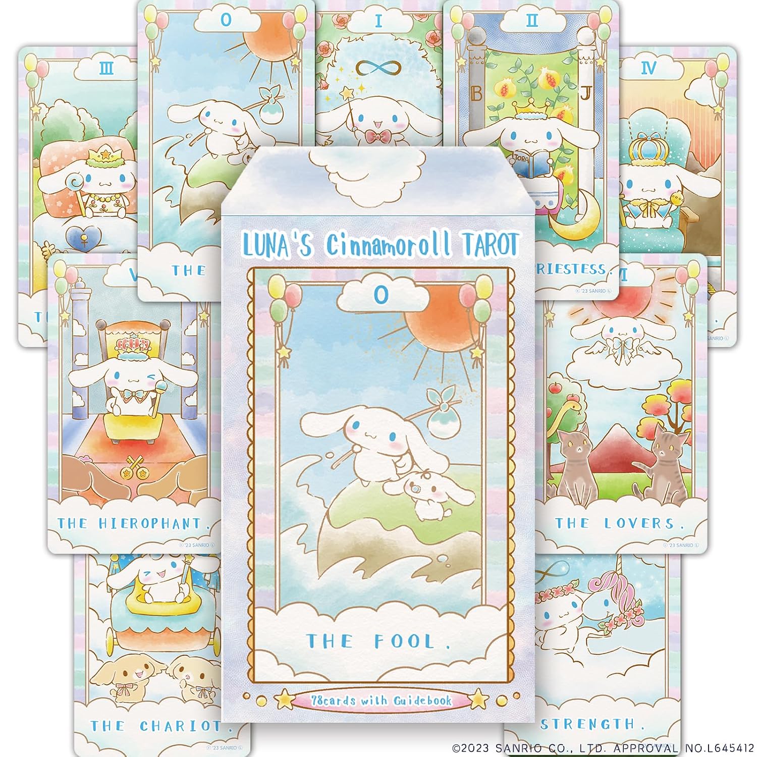 LUNAS CINNAMOROLL TAROT Cards Cinnamon