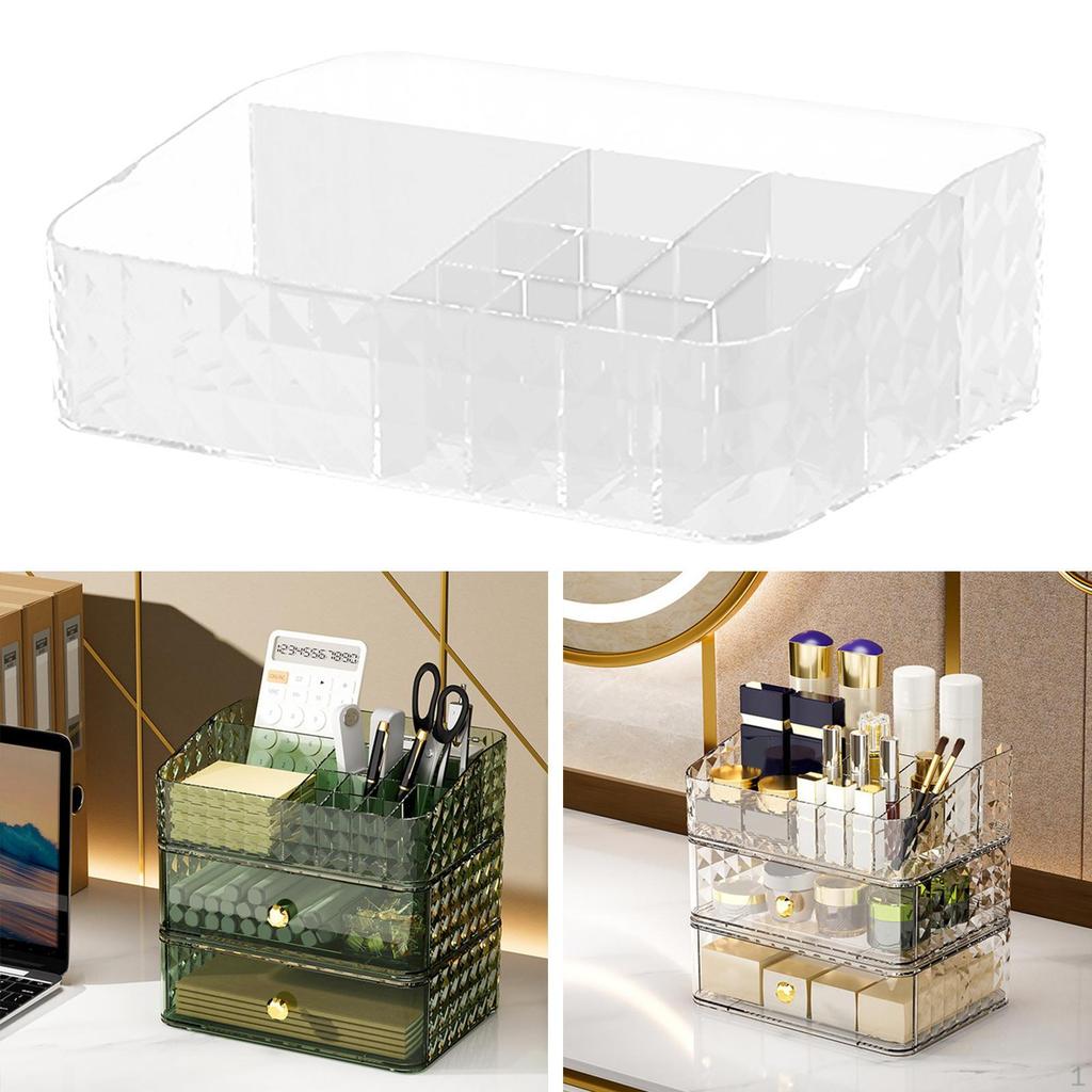 Badezimmer Aufbewahrungsbox Kosmetik Etui Langlebig Schreibtisch Einfach Dekorativ Make-up Halter Schminktisch