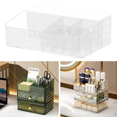 Bathroom Storage Box Cosmetic Case Durable Desktop Simple Decorative Makeup Holders Vanity Table