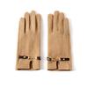 New Suede Warm Women's Cycling Autumn and Winter Gloves Plus Fleece Cold and Wind Wind Gloves