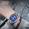 OPK Brand Watch Fake Tourbillon Steel Belt Calendar Luminous Quartz Watch Men's Watch Men's Watch