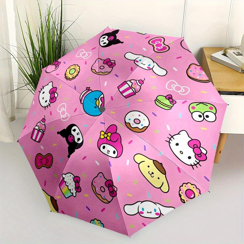 

1pc Hello Kitty PatternUmbrella with Plastic Handle,Suitable for All Seasons Home Travel Outdoor UmbrellaSanlio191