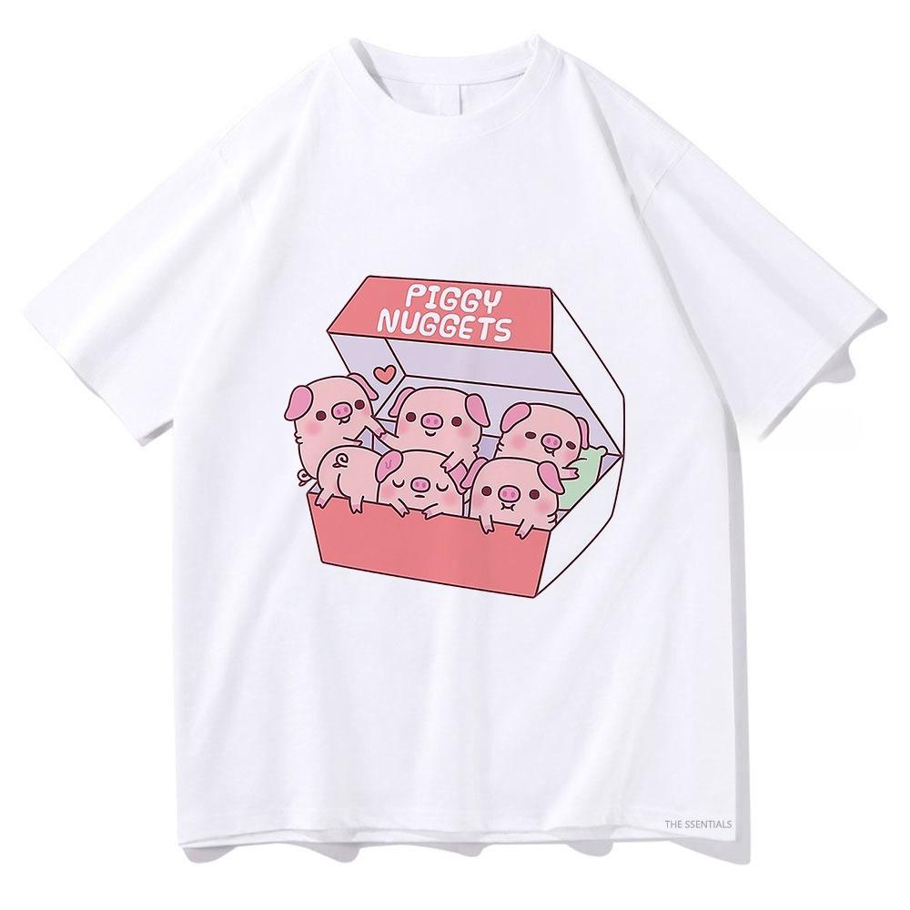 

Cute Pigs Piggy Nuggets Funny T Shirts UnisexWomen Clothing Aesthetic Cotton Tshirt Vintage Unisex Graphic T Shirts T Shirt S
