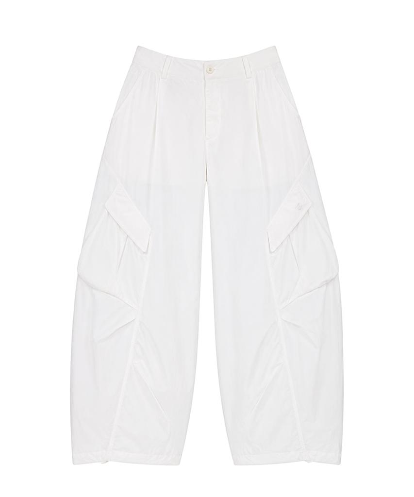 CLO'ET Curve Line Cargo Pants + White