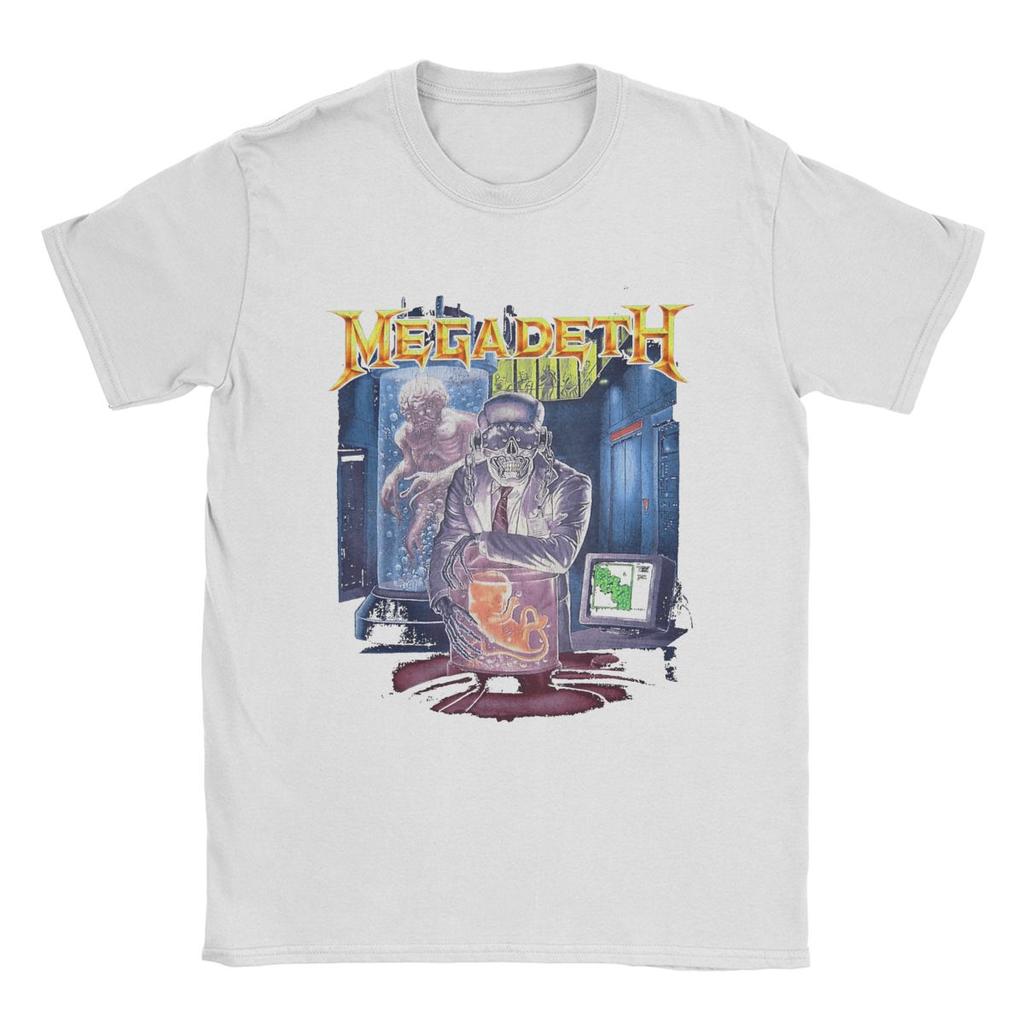 Megadeths Men T Shirt Unique Tee Shirt Short Sleeve Crewneck T-Shirts 100% Cotton Plus Size Clothing