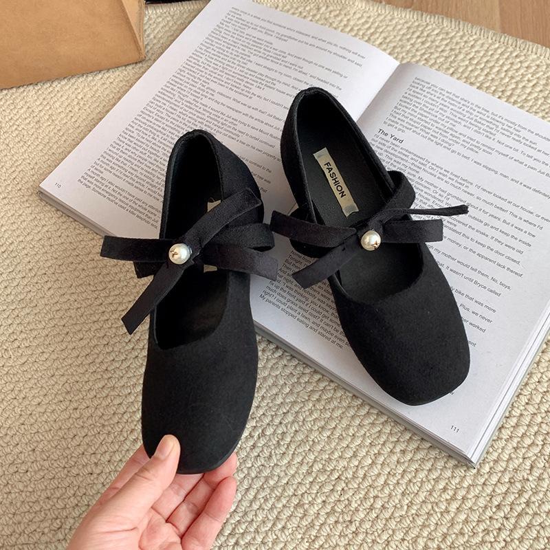 Cm Small Single Shoes 2025 Spring and Summer French Inner Height Increase 3 Fairy Square Head Gentle Wind Girl New Shallow Mouth Mary Jane Shoes