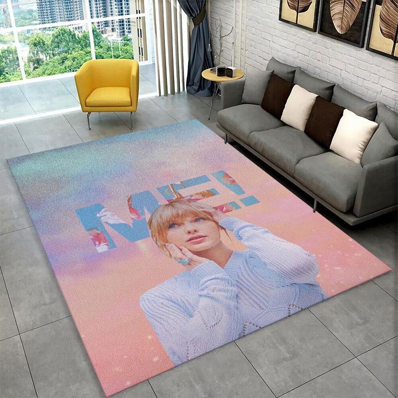 Tappeto T-Taylor Singer Music per Stanza dei Giochi, Camera da Letto, Soggiorno, Divano, Decorazione Casa, Tappeto per Area Bambini, Tappetino Antiscivolo, Regalo