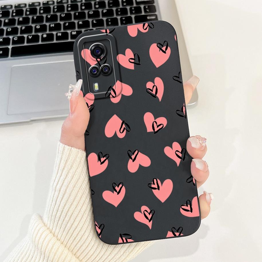For Vivo Y51 2021 Case V2030 Cover Cute Fashion Space Cartoon Soft Silicone Matte Funda For Vivo Y31 2021 Y51A Y51s Y53s 4G Capa