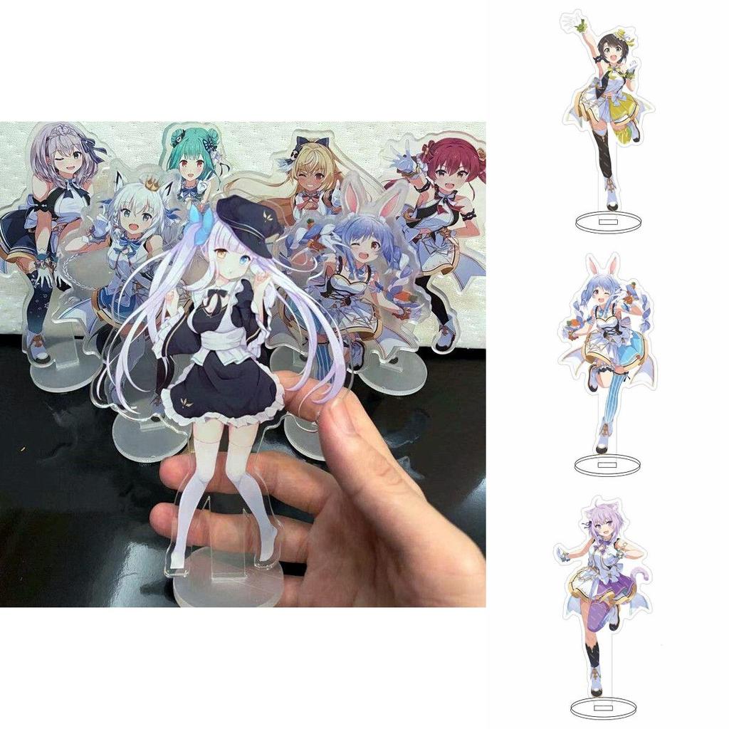 Hololive Vtuber Acrylic Stand Charming Desktop Decor With Fubuki Okayu Ayame Subaru Matsuri