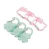 1 Piece Cute Transparent Acrylic Cat Leaf Cherry Hollow Out Climbing Buckle Keychain Sweet Doll Bag Pendant  Accessories