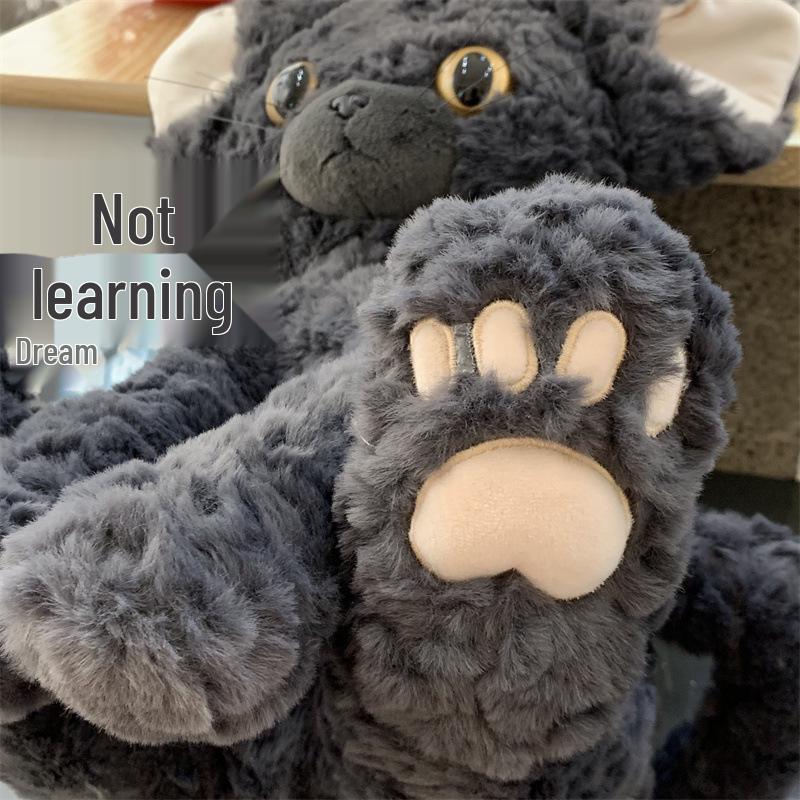 German Rex Black & White Kitten Plush Crossbody Shoulder Bag - Perfect Gift for Girls