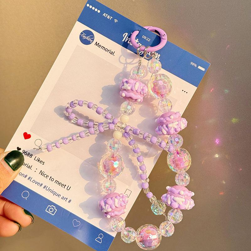 

Bowknot Phone Charm: Girly Heart Keychain/Lanyard for Bags