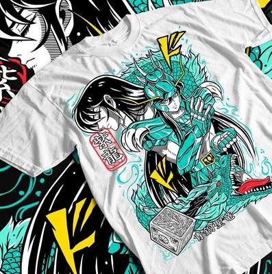 Dragon Shiryu T-shirt, Knights of the Zodiac Tee, Manga Anime Shirt, Unisex