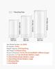 Wedding Flower Stand, 3PCS 60/75/90cm Round Cylinder Plinth, Clear Pedestal Stand with Transparent Acrylic Lid, Cylindrical Pedestal Stands for