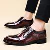 British Designer New Men's Brown Black Lace Up Brogues Oxford Shoes Male Luxury Formal Wedding Prom Dress Homecoming Footwear