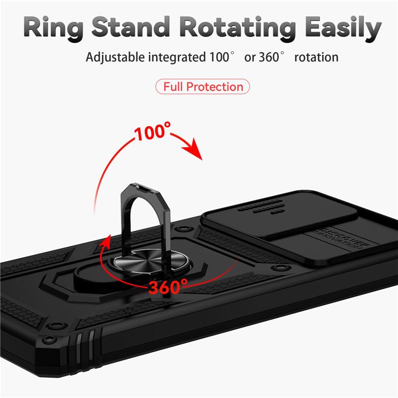 Slide Camera Lens Protection Ring Case for Samsung Galaxy A13 A23 A33 A53 A73 A22 A32 A52 A72 A12 A51 M23 4G 5G S20 S21 S22 Shockproof Armor Cover