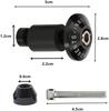 SAMCOS Anti-Collision Motorcycle 7/8'' Handlebar End Weight Handlebar Grip Cap Anti-Vibration Slider Plug 1 Pair (Red)