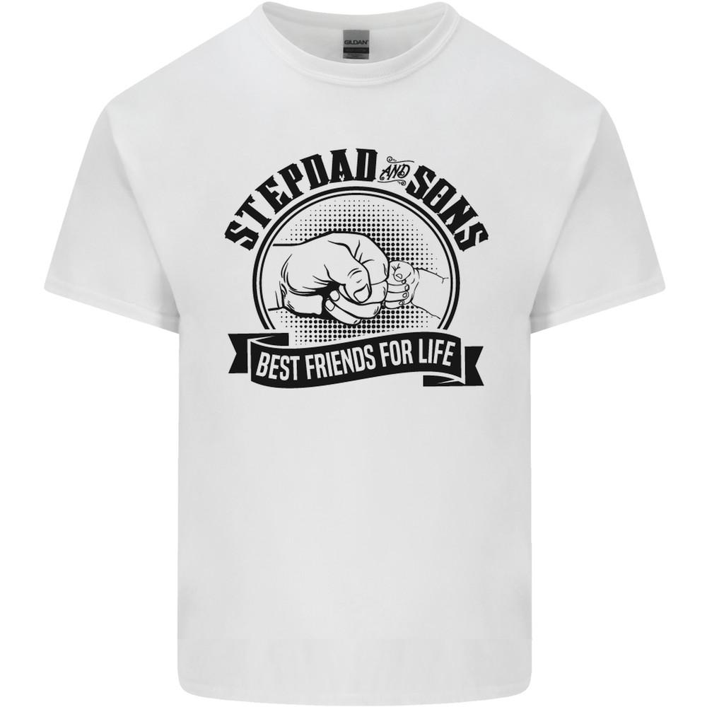Stepdad & Sons Best Friends Fathers Day Mens Light Cotton T-Shirt Unisex T-Shirt XXL