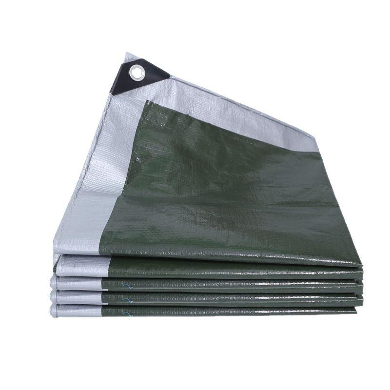 

Two Tone Tarpaulin Waterproof Sunscreen Truck Cloth Wear Resistant Tear Resistant PE Paulin Multi Purpose Roof Rainproof Farm Fence Cover Cloths 2x2m