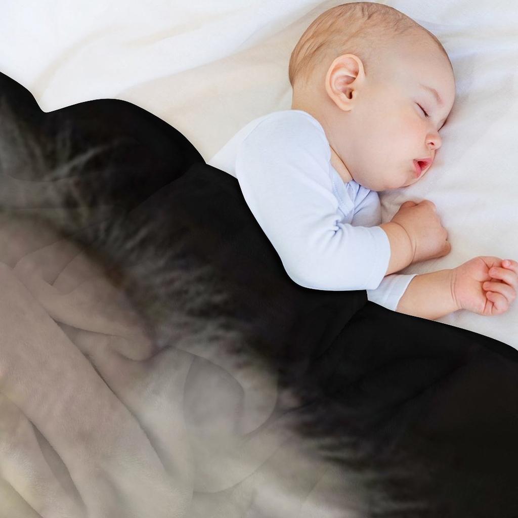 bald cat meme Throw Blanket for babies Large Shaggy Blankets Sofas Of Decoration Blankets