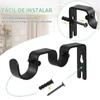 3 Sets Curtain Rod Hook Holder Iron Bracket Universal Design Home Decoration for Bedroom