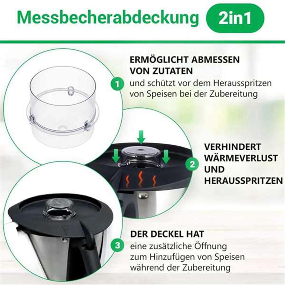 Для блендера Thermomix TM6 TM5 сменная крышка для приготовления пищи мерный стакан — фото 6