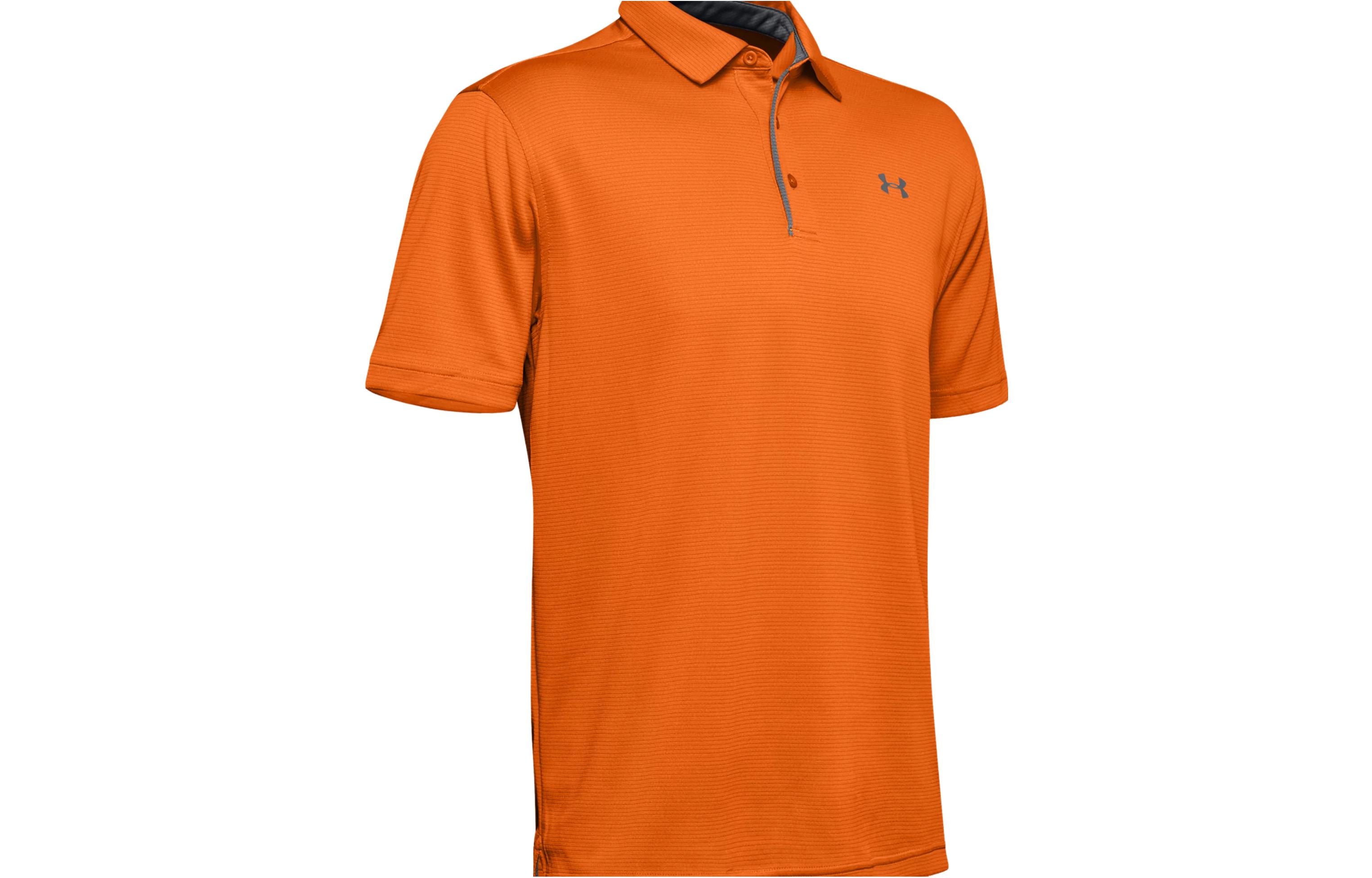 Under Armour Polo Shirts Men s Orange Polo Collar Moderate Other 1290140-800 L