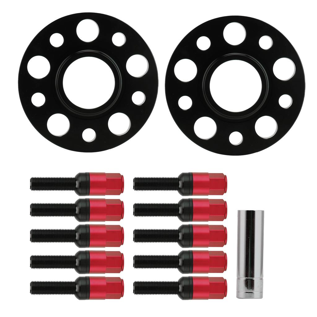 Wheel Spacer Kit 5x112 with 15mm Flange M12x1.5 Bolt Replacement for Mercedes Benz
