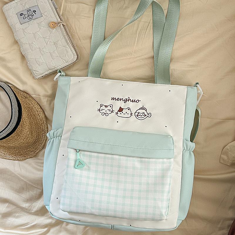 Cartoon Shoulder Bag Student Lightweight Crossbody Bag