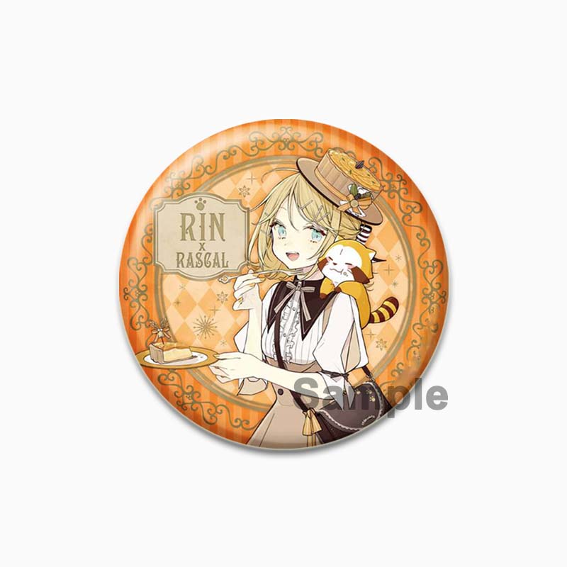 

32/44/58 мм Хацунэ Мику аниме круглая брошь ручной работы изысканные эмалированные лацканы для подарочной одежды шляпа аксессуары для рюкзака 32mm