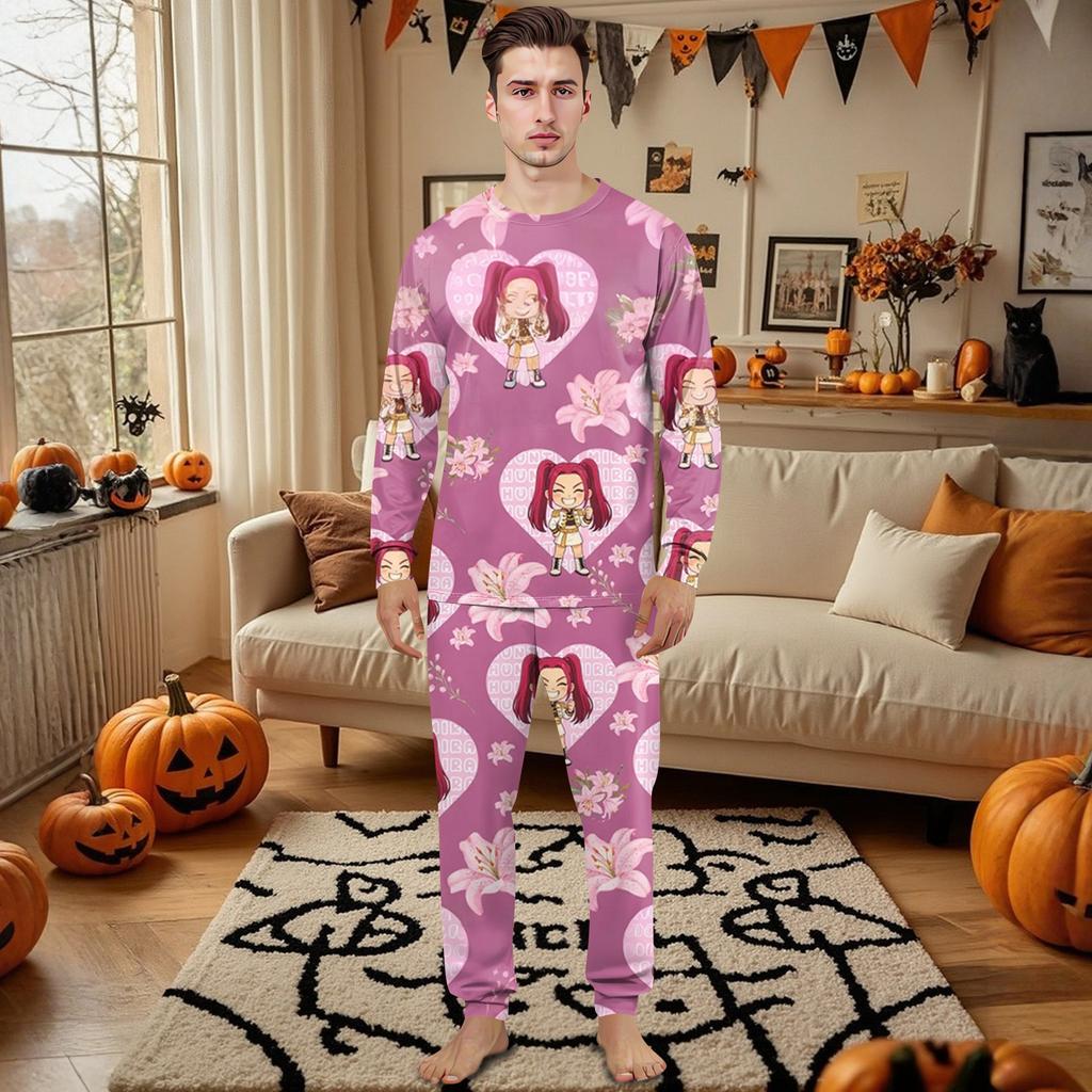 Prints Family Matching Long Sleeve Tops+Pants Set Family Matching Sets