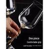 Qiuqiao Gold Diamond Crystal Burgundy Wine Glass Set
