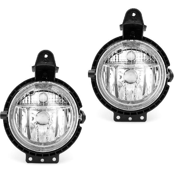 TOPUS Pair Fog Lights for 2007-2015 Mini Cooper R55 R56 R57 R58 R59 Mini Clubman 2006-2013 Front Bumper Fog Lamp W/O bulbs Left & Right Side Clear