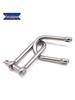 Stainless Steel Wide-Mouth U-Shaped Detachable Shackle Hook Keyring