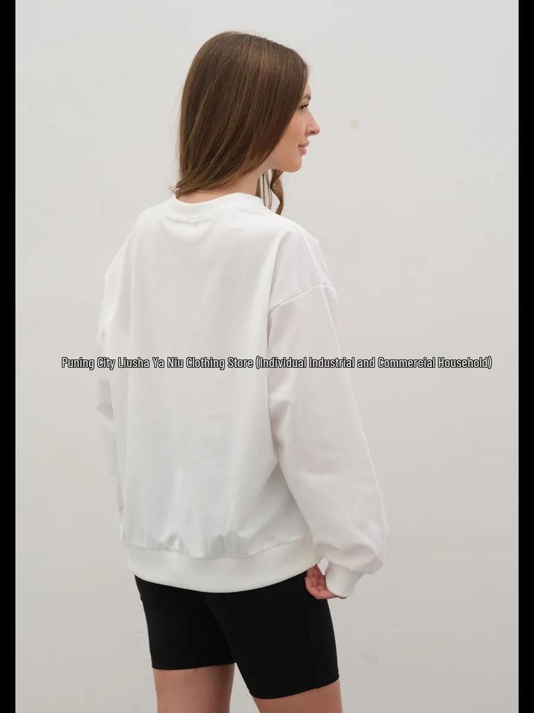 European-Style Print Pullover: Trendy, Comfy, Versatile Sweatshirt for Autumn & Winter