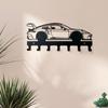 1PC Racing Car Metal Keychain Wall Mount Key Holder Home Decor Gift for Men