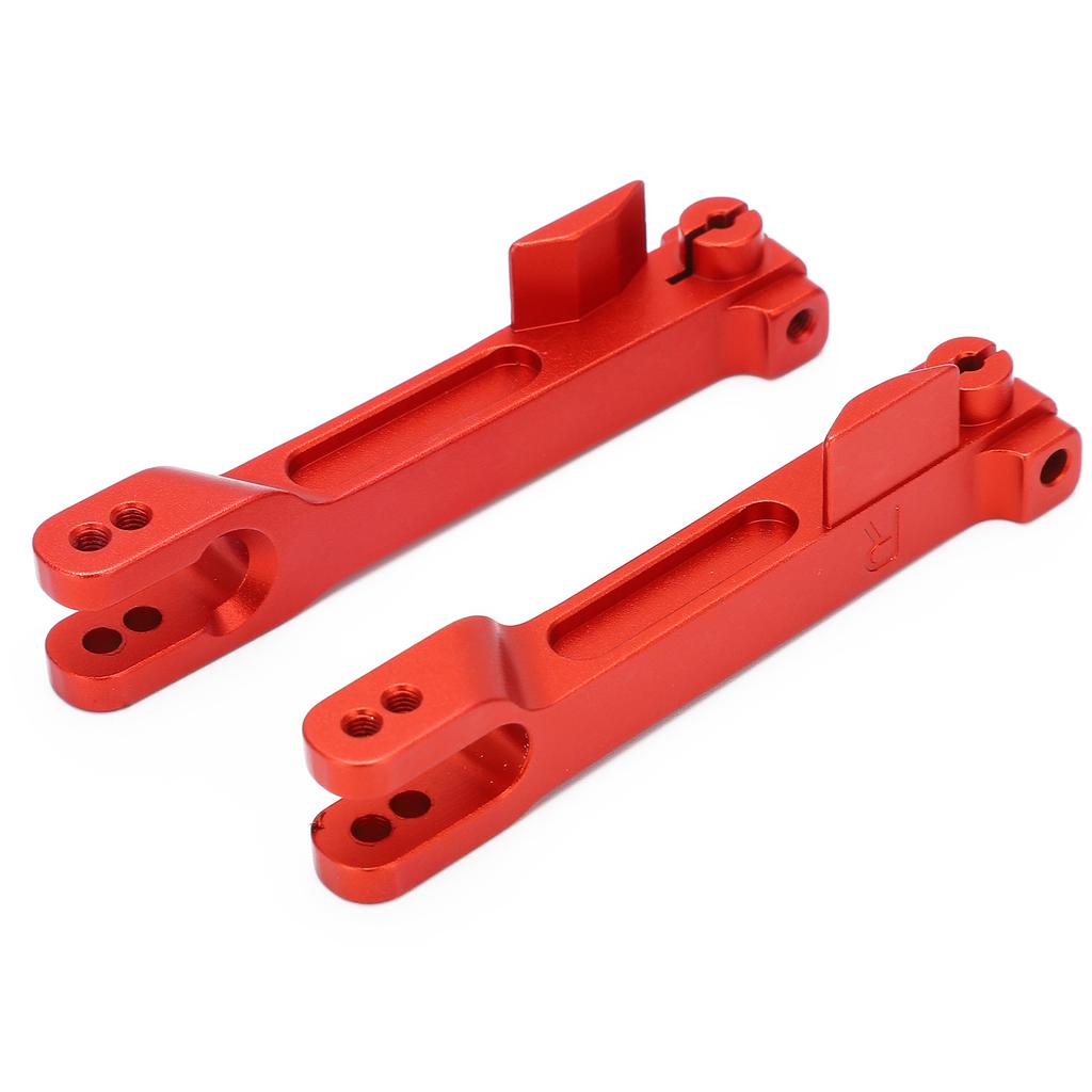 2pcs Sway Bar Arms Rear Aluminum Alloy Double Positioning Holes AntiRoll   with Screws for 1Celsius7 Remote Control Car(Red )