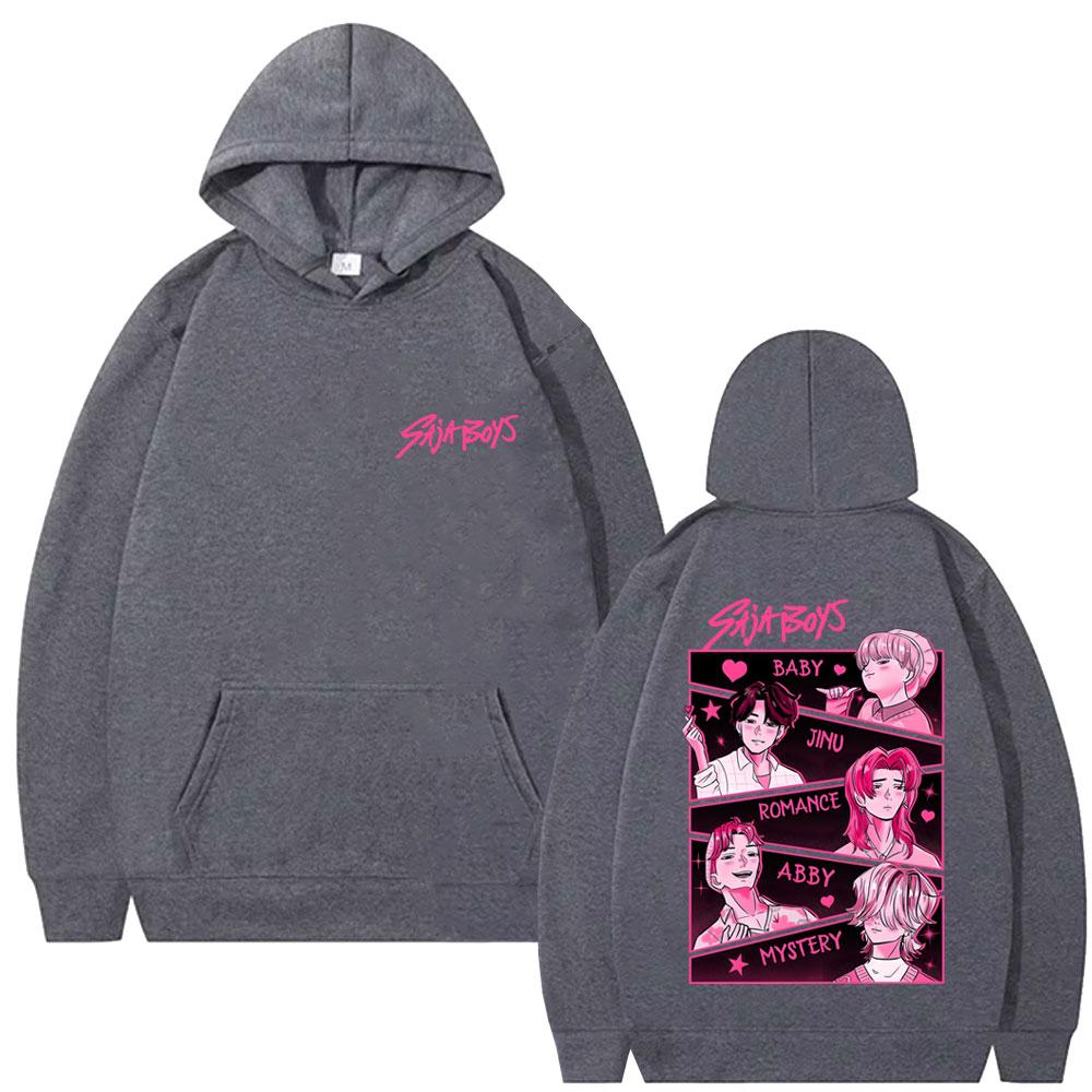 Film KPop Lovci démonů Saja Boys Grafická mikina s kapucí Pánská Dámská Korejská Tepláková souprava s kapucí Pánská Vintage Oversized Mikiny