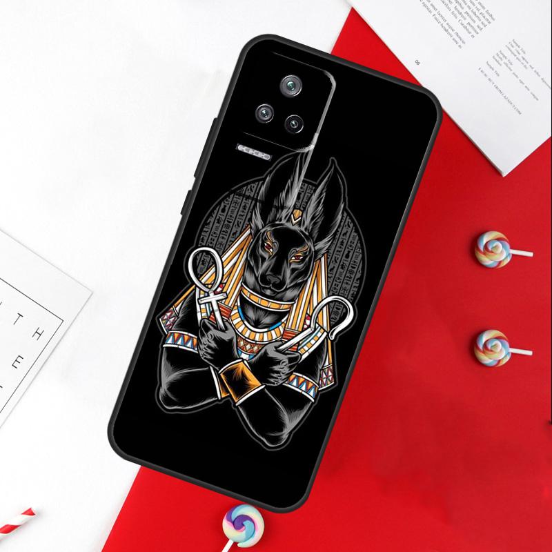 Egypt Nefertiti Anubis Ankh Cover For Xiaomi 11T 12T 13T 14T Pro 13 14 15 Ultra POCO X7 Pro X3 X5 X6 F5 F6 M6 Pro Case