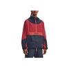 Under Armour Color Block Logo Print Hoodie Men Gray 1377183-044