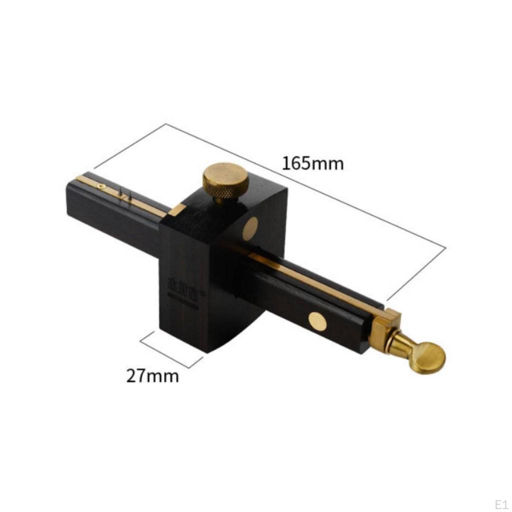 Screw Marking Gauge Brass Knob Wooden Build Wood Scribe Tool for Woodworkers,