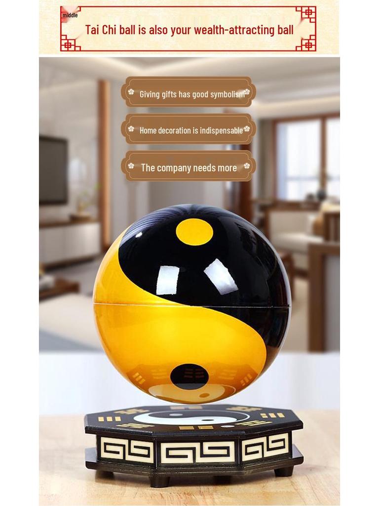 Magnetic Levitation Tai Chi Feng Shui Ball - Housewarming, Office, and Living Room Decor Ornament