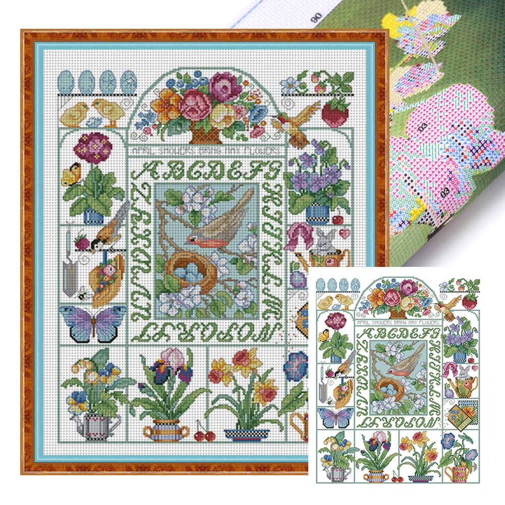 

Повна вишивка Еко-бавовняна нитка 14CT Друкований пейзаж Набір для вишивки хрестиком Мистецтво