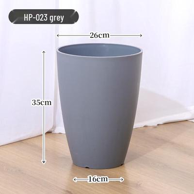 Chuchuang Jingpin HC Grey Plastic Resin Flower Pot