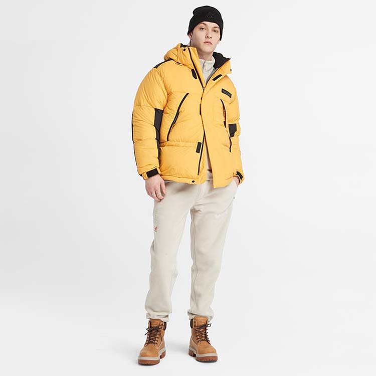 Timberland Solid Logo Outdoor Moisture-Wicking Fleece Warm Casual Pants Men Bottoms Sand A6KR5-CY2