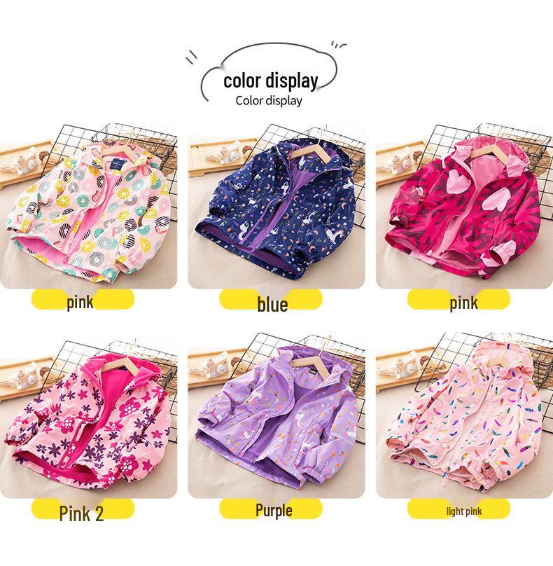 Mädchen Fleecegefütterter Mittellanger Trenchcoat: Herbst/Winter Modische Windjacke