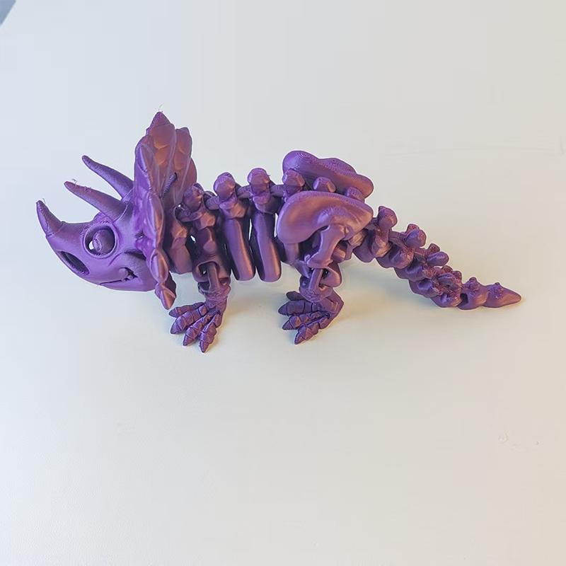 3D Printed Dinosaur Skeleton Figure Articulated Movable Fidget Toy Miniature Desktop Decoration Craft Model Gift For Kids