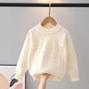 Mädchen Pullover mit Rundhalsausschnitt und langen Ärmeln für Herbst und Winter