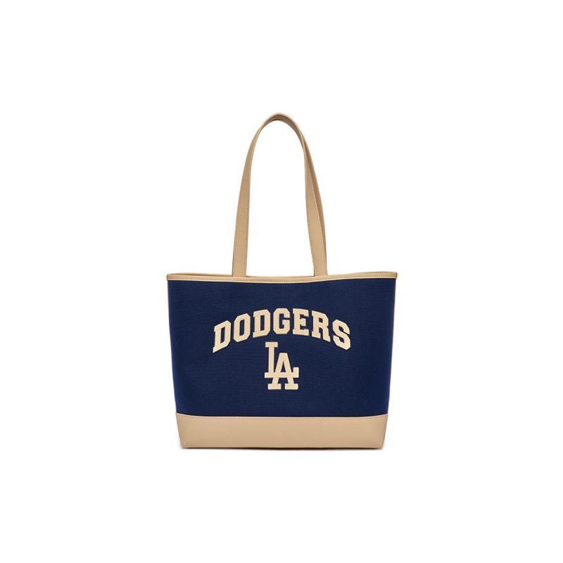 

MLB Artificial Leather Tote Bag, Shopping Bag, Commuter Bag, Handbag, Shoulder Bag Regular Unisex Navy Blue Casual 3AORL103N темно-синього кольору