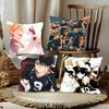 HHaikyuue Hot Blooded Anime Pillow Case Fashion Square Pillowcase Bedroom Sofa Room Ins Decoration Leisure